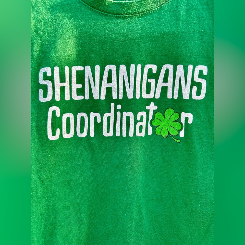 Shenanigans Coordinator T-Shirt St. Patrick’s Day Top Sz. Small - Picture 2 of 4